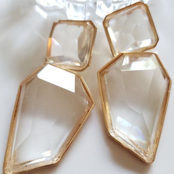 New! Zara Jeweled Glass Earrings - Picture 10 of 10